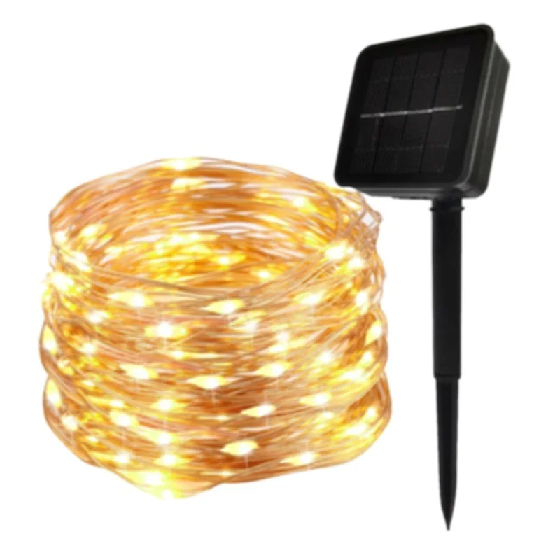 Solar String Fairy Lights 200m Christmas Lights Waterproof Outdoor Garland Solar Power Lamp Christmas For Garden Decoration casio g shock аналоговые цифровые x ignite red серии solar ga b2100bnr 1a gab2100bnr 1 200m мужские часы