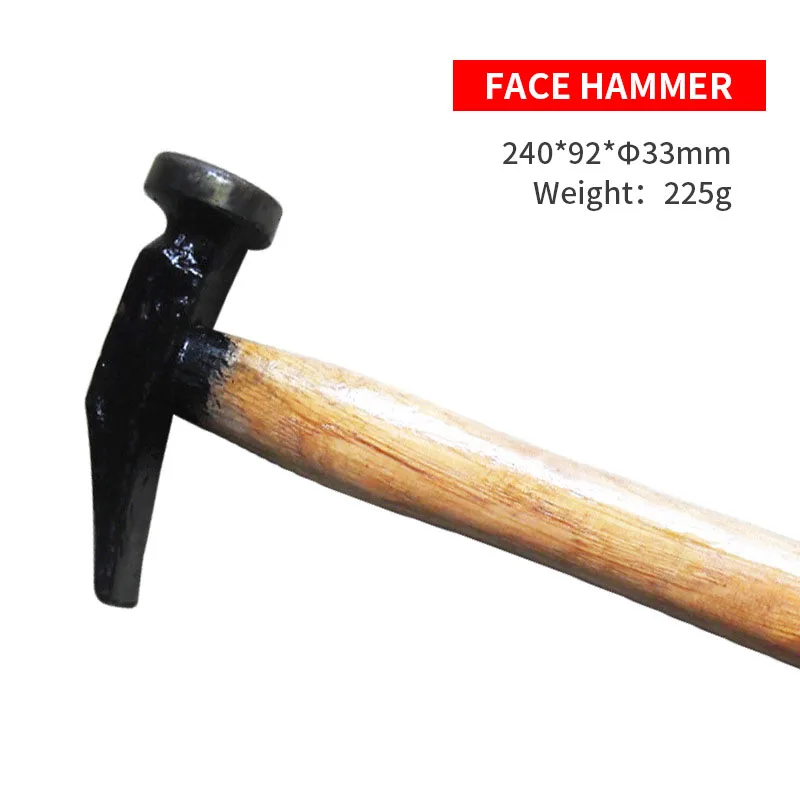 Wooden Handle Flat Tail Round Head Hammer Leather Small Bottom Hammer Shoe Repair Household Hardware Tool for leather tools,leather craft tools,leather craft tool,leather craft hammer