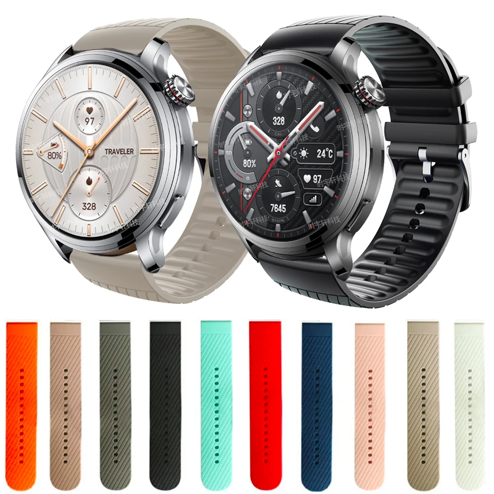 

Ремешок для часов Honor Watch 4 Pro, силиконовый браслет для смарт-часов Honor Watch GS Pro/GS 3/Magic 2 46 мм/Huawei GT 2, 22 мм