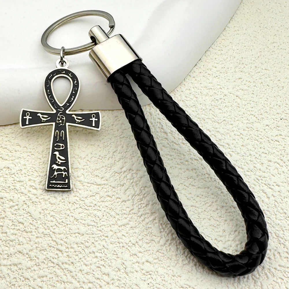 Ägyptische Ankh Kreuz Schlüssel Des Lebens Schlüsselanhänger Für Frauen Männer Edelstahl Mythologie Mode Glück Amulett Schlüsselring Schmuck Geschenke