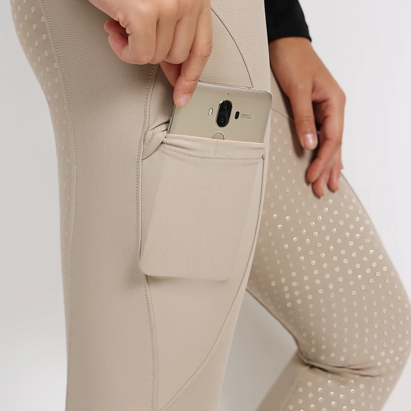 Horse Riding Pants MXLLINA Women Equestrian Breeches Full Seat Silicone Competition Leggings Anti-pilling Sports Tights
