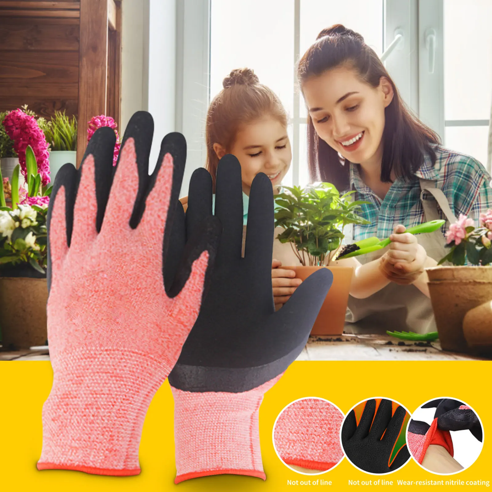 Garden Gloves for Men Women Gardening Weeding Digging Seeding Planting garden work gloves horticultural gloves