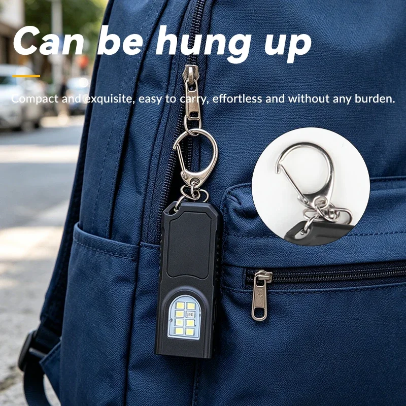 Multifunctional Mini LED Keychain and Hat Clip Light