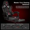 Big and Tall Gaming Chair 400lb Weight Capacity with Footrest, Ergonomic Video Game Chair for Adults with Oversized Headrest 6