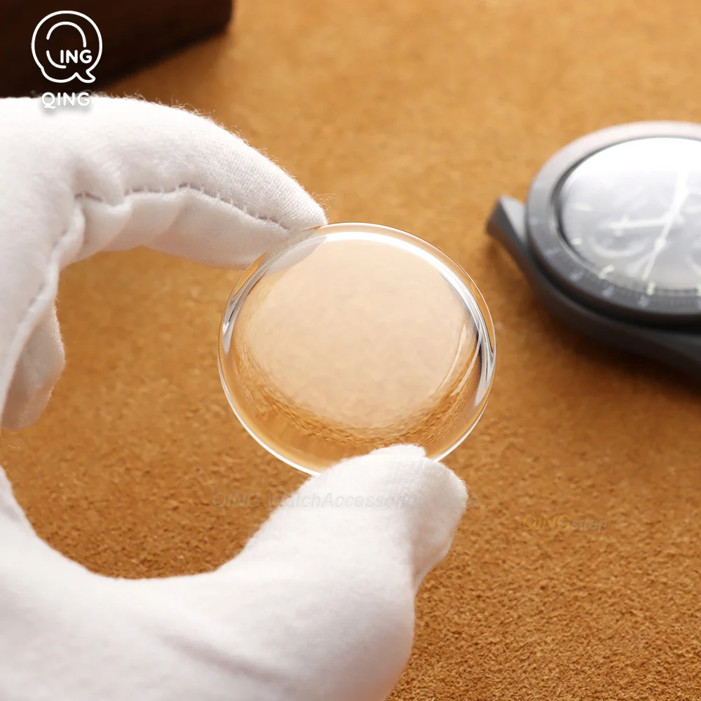 High-Quality Domed Glass Watch Cover - Transparent Repair Accessory