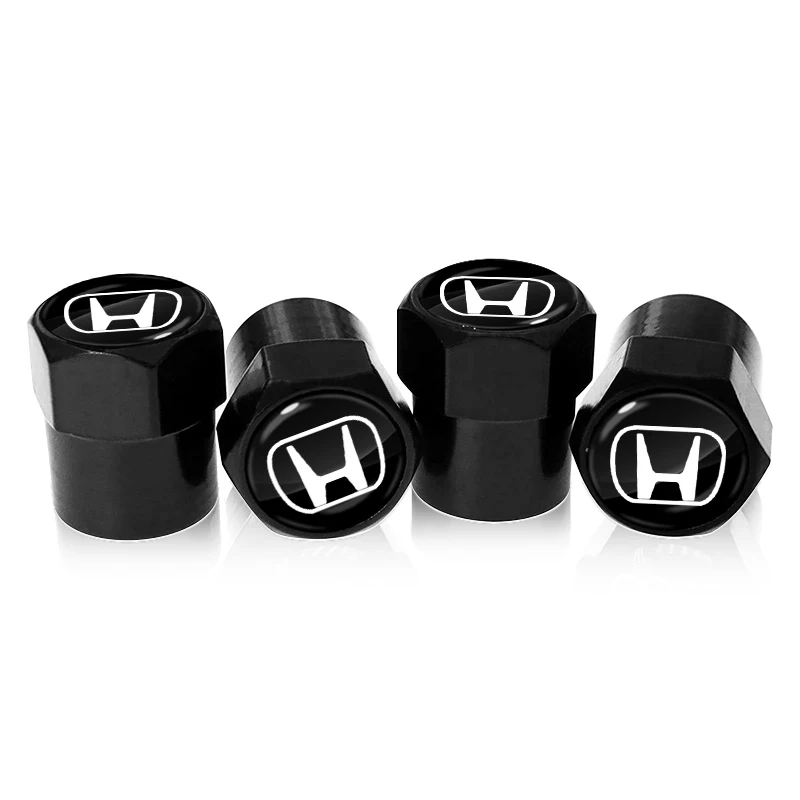 New 4Pcs Car Wheel Tire Valve Caps Air Stem Covers Accessories For Honda Civic Fit Jazz Accord Pilot Passport CRV BRV HRV S9b6a669b1d6f40428ca57307cdaceadbq