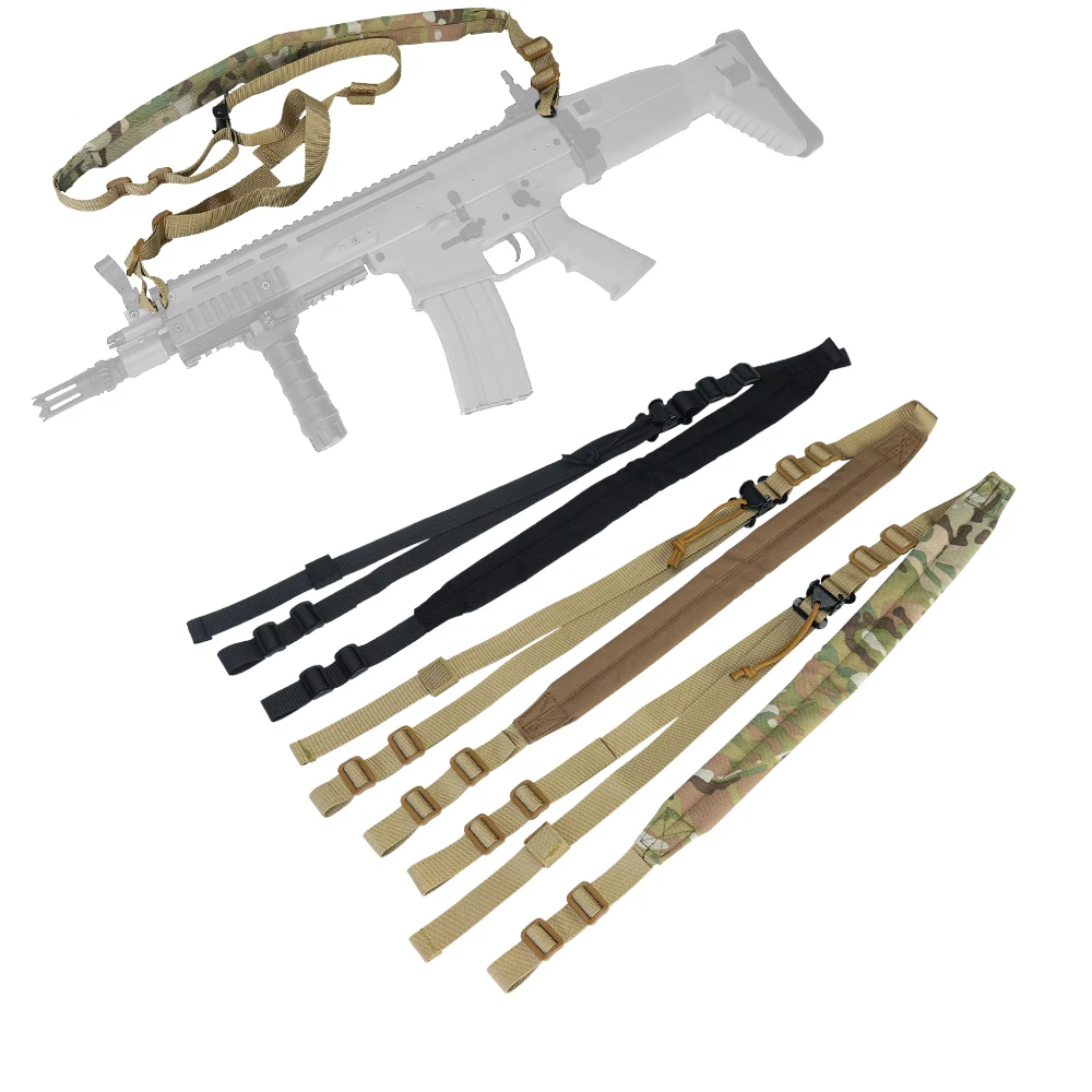 Tactical Rifle Sling Strap Military Multicam Shoulder Belt Gear 2 Point