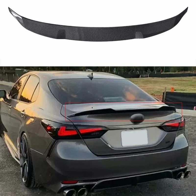 Toyota's eighth generation Camry 2018-2023 high-quality and hard ABS material spoiler primer or DIY colored paint Camry spoiler 1
