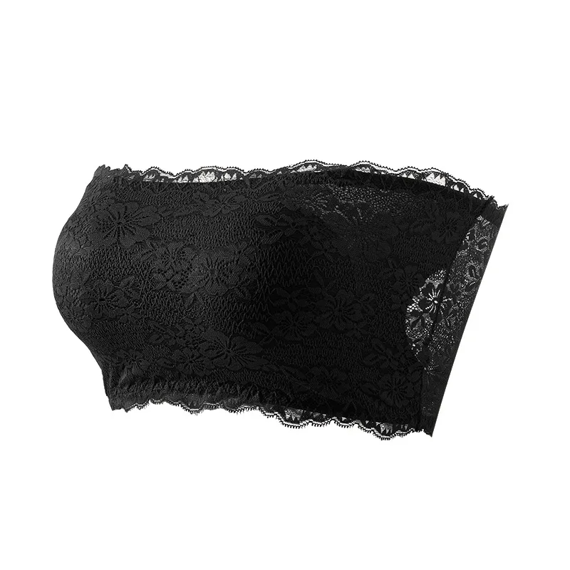 Women's Plus Size Body Shaping Underwear Strapless Sexy Lace Bra Comfortable Breathable Sports Bra