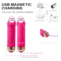 2024 neue 10-Gang-Mini-Bullet-Vibrator für Frauen USB-Aufladung Vibrator Store Sexspielzeug Klitoris stimulator Vibrations massage gerät 3