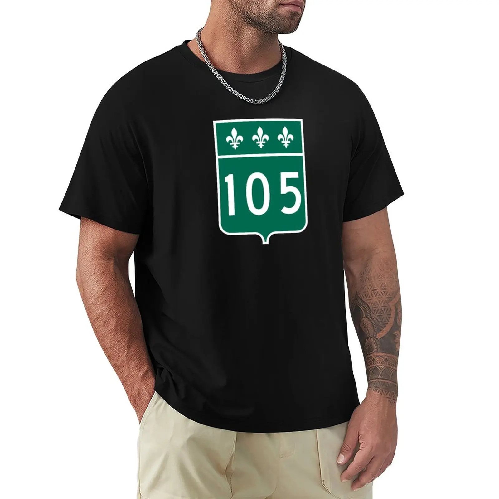 

Quebec Route 105. T-Shirt new edition vintage mens t shirts casual stylish