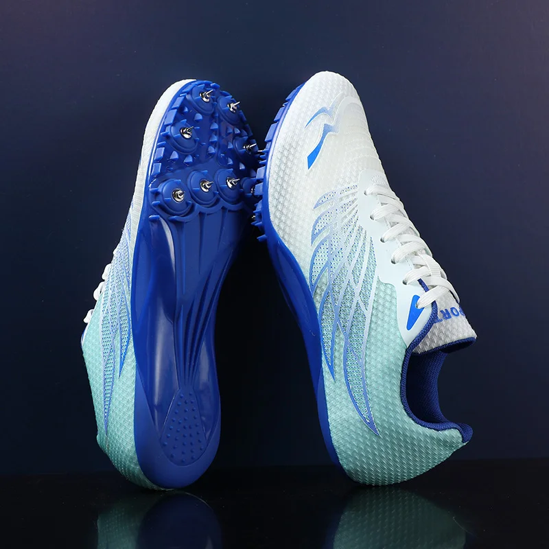 Description Picture 4 of itemNew Men Track Field Events Cleats Sprint Shoes Athlete Short Spikes Running Sneakers Training Racing Sport Shoes Size 35-45