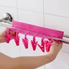 Multifunctional Travel Hanger Portable Folding 6 Clips Towel Socks Traveling Hanger Racks For Socks Storage Travel Accessories 4