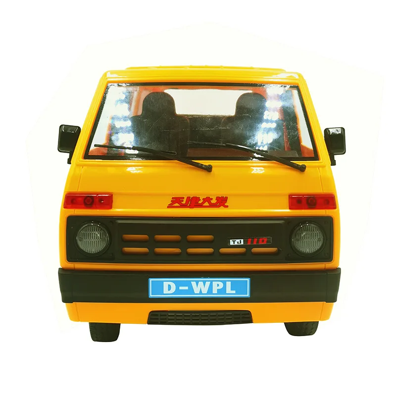 1:10 Full Scale 2.4g 2wd Rc Car Simulation Drift Truck Van Led Light Remote Control On-Road Car For Children Toy Birthday Gift 2