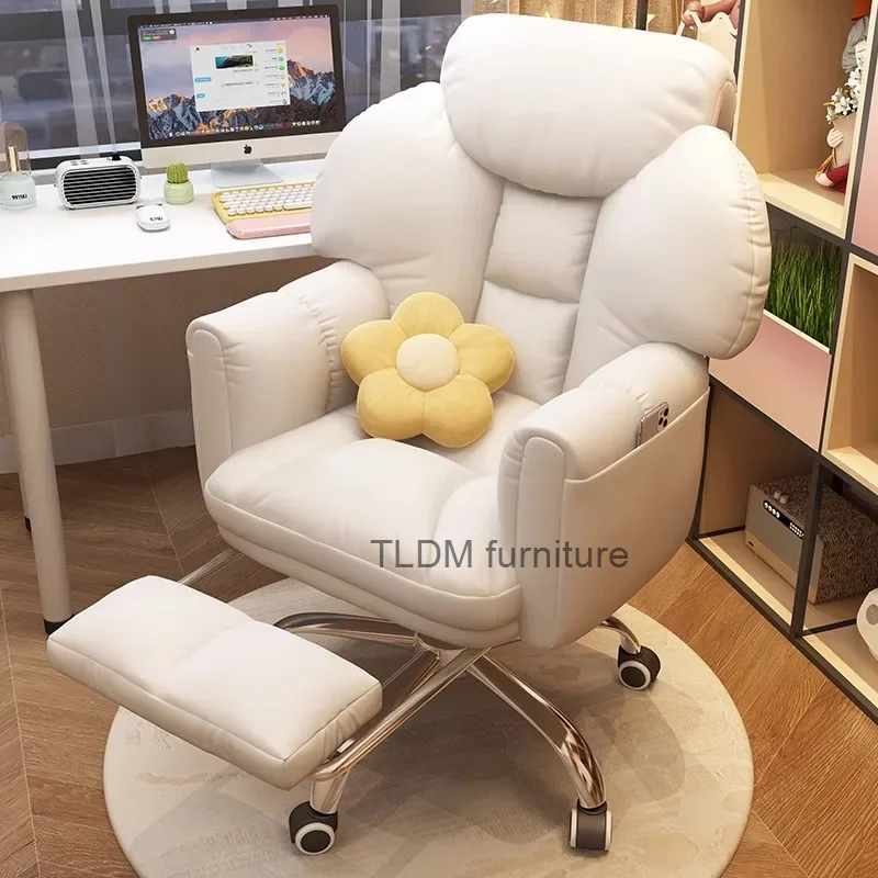 Arm Office Chairs Gaming Lounge Desk Boss Ergonomic Office Chairs Computer Salon Comfy Comfortable Silla Con Ruedas Furniture high retro barber chairs hair salons pedicure stylist foldable shaving shaving salons taburete ruedas hairsalon furniture