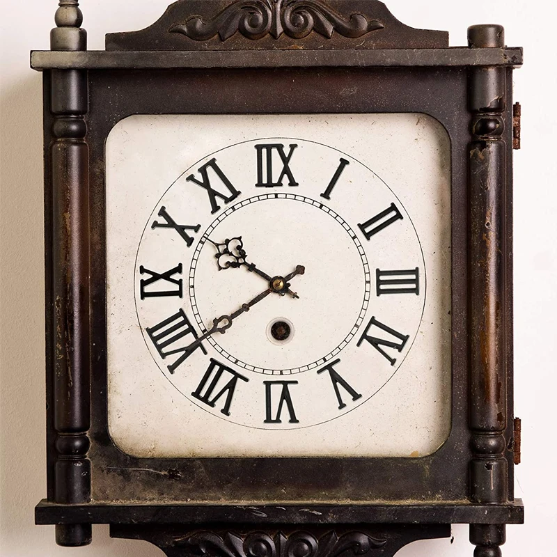 Clock Numerals DIY Digital Roman Numerals Clock Replacement Parts for Home Art Decor Arabic Number Quartz Repair Tools