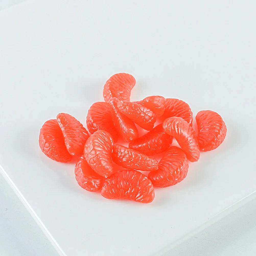 32 Pcs Grapefruit Segment Charms for Jewelry Making Mini Oranges Slices DIY Phone Cover