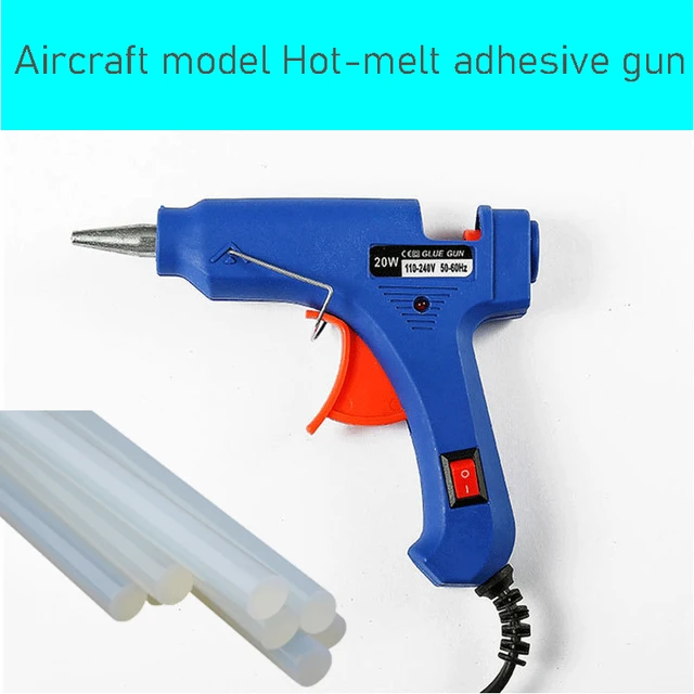 Airmodel Hot-melt Adhesive Gun 20w Small Glue Gun With Switch Hot-melt Gun  7mm Manual High-temperature Glue Gun Su27 Model - AliExpress