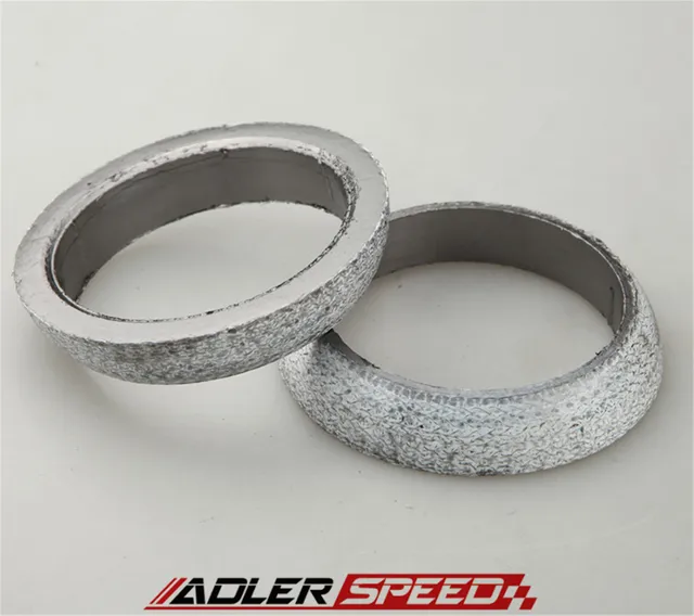 Exhaust Flange Gasket 2-Pack Exhaust Manifold Gaskets - 2.5 Inch Donut Gasket For Car & Truck Exhaust Systems Car Exhaust Tape