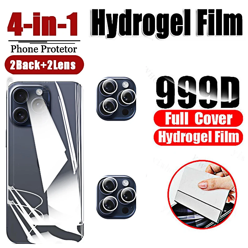 Ultra-Clear Hydrogel Full Cover Screen & Camera Protector