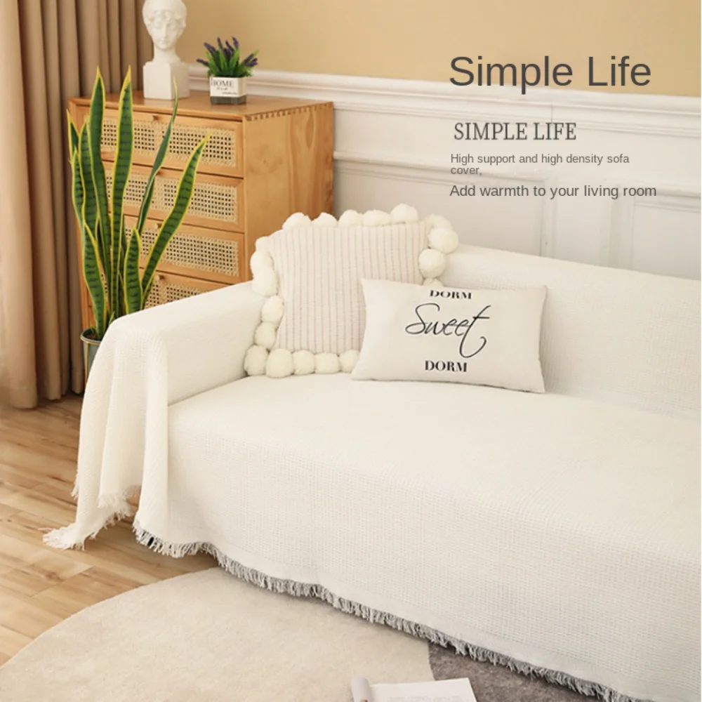 Sofa Cover Furniture Cover Sofa Towel Cloth cover four seasons universal sofa cover full package full mat French ins wind cushion towel