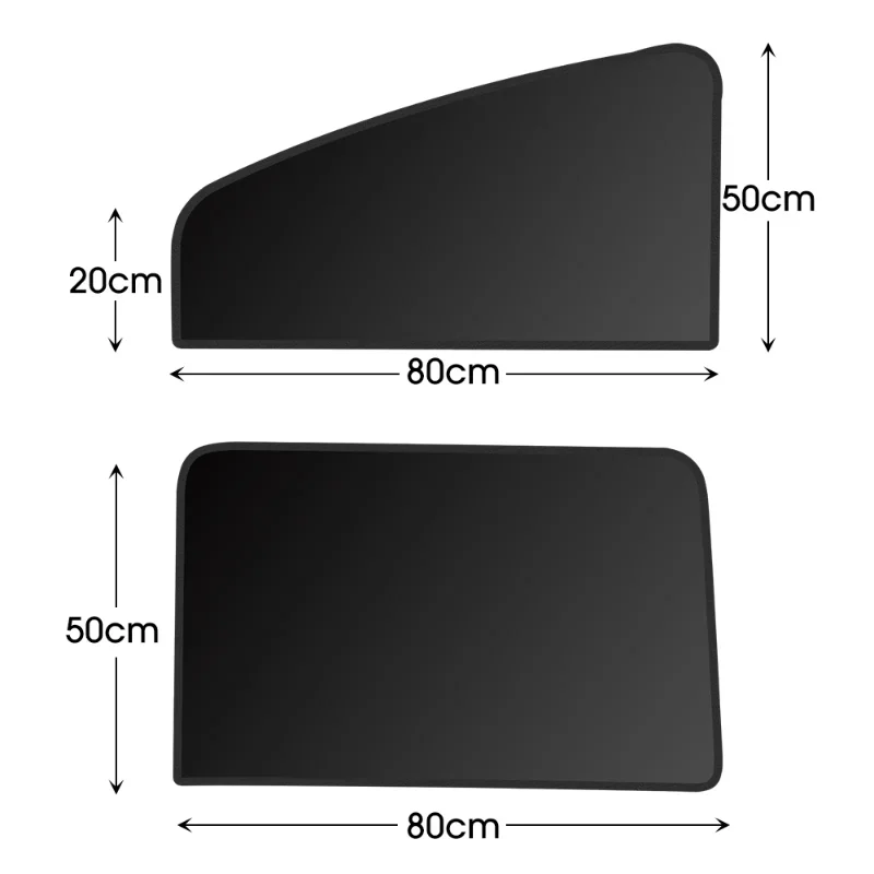 Car Magnetic Sun Shade Cover Side Window Sunshade UV Protection Black Curtain Mesh Full Blackout Film Insulation Cloth Covers images - 6