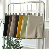 High Elastic Nylon Sports Shorts Quick-Dry Stretch Compression Fit Yoga Shorts 3-Inch Length Butt-Lifting Design Running Shorts