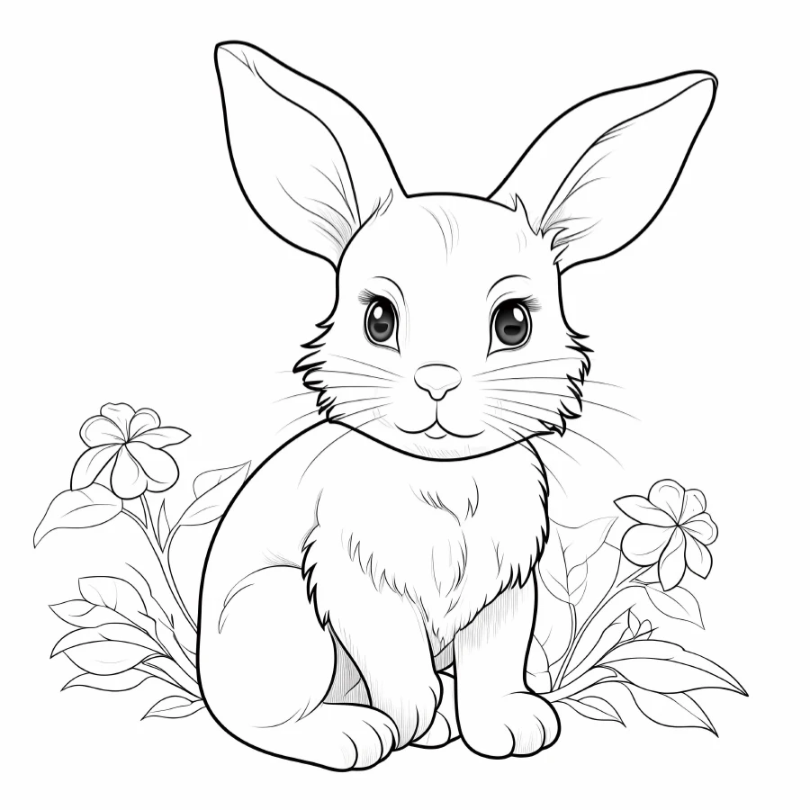 Cute Animals Coloring Book 20 Page Gift For Adults And Teens Birthday Party Relieve Stress Kill Time Graffiti Painting Drawing 3