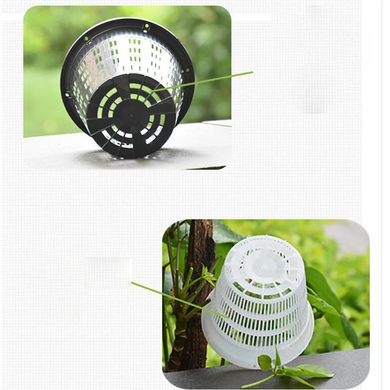 5pcs Meshpot Root Control Clear Pot for Orchid Planting with Air Holes Planter Plastic Flower Pots Home Gardening Decoration flower pot hydroponic flower pot plant pot