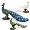 Children Toys Simulation Peacock Animal Model Baby Early Animal Cognition Montessori Education Puzzle Toy Static Household Decor 1