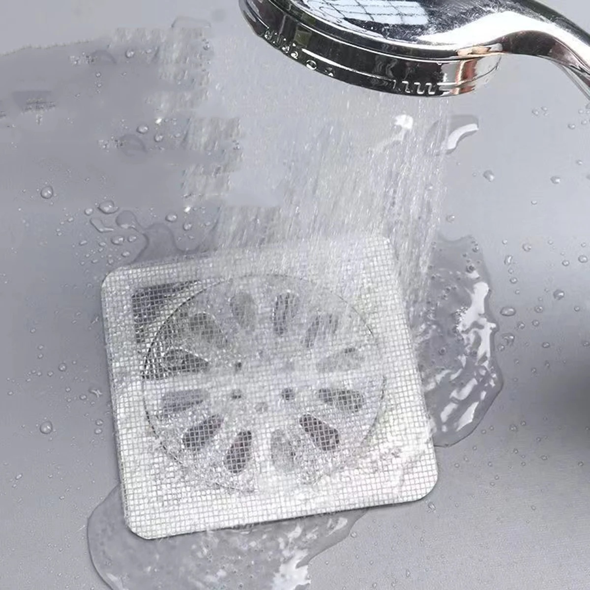 3pcs/6pcs/10pcs - Floor drain sticker, kitchen anti clogging filter screen, bathroom hair filter sticker, insect proof floor dra