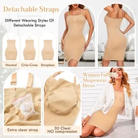 Sous-robe sans bretelles pour femmes, sous-robe, contrôle du ventre, Camisole modelant le corps, Corset Sexy, sous-vêtements amincissants 3