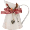Tin Bucket Flower Pot Iron Sunflower Decorative Flower Bucket Iron Pot Retro Adornment Vase Unique Kettle Christmas supplies 1