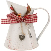 Tin Bucket Flower Pot Iron Sunflower Decorative Flower Bucket Iron Pot Retro Adornment Vase Unique Kettle Christmas supplies 1