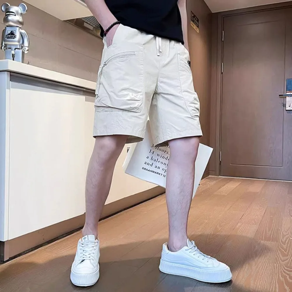 Men's Clothing Shorts Invisible Open Crotch Outdoor Sex Summer Cargo Pants Leisure Hiking Sweatpants Loose Eroticism Trousers