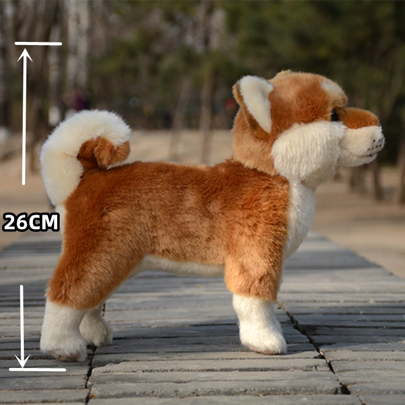 Lifelike Shiba Inu Plush Toy Soft Akita Dog Pillow For Kids...
