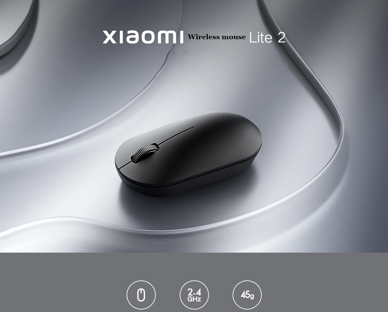 Беспроводная мышь Xiaomi Lite 2 2,4 ГГц 1000DPI эргономичная оптическая ...