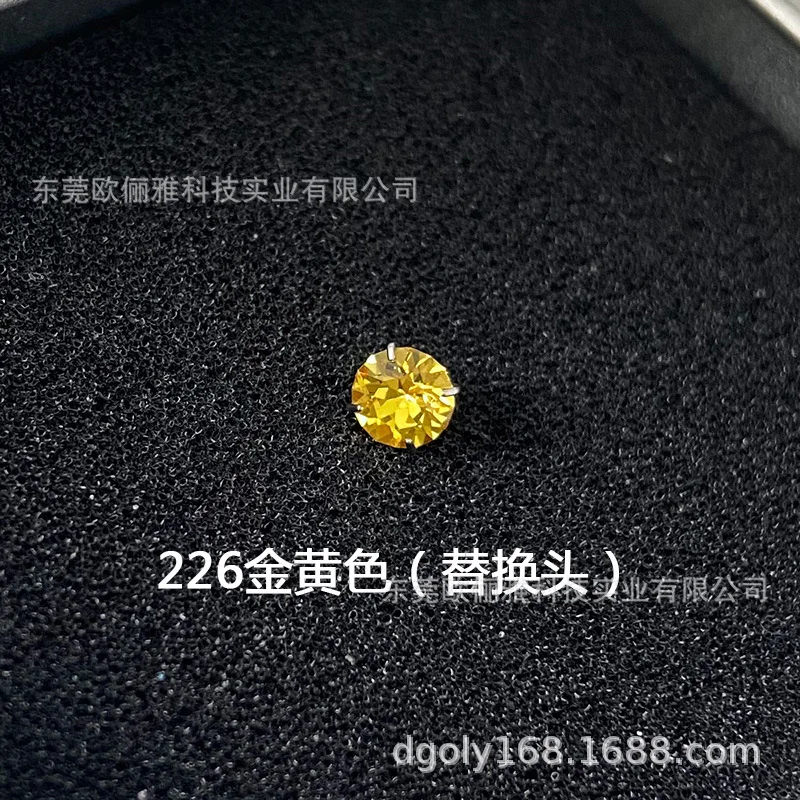High-Quality Titanium Alloy Ear Studs with Diamond Detailing