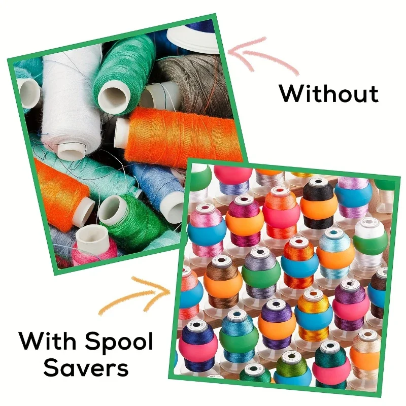 Silicone Bobbin Small Spool Silicone Bobbin Clip Line Head Off Spool Fixed Clip Sewing Tool