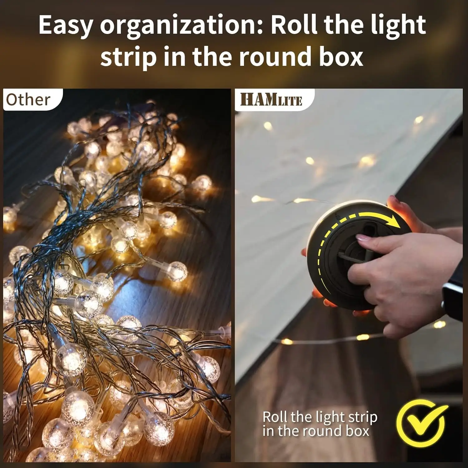 Description Picture 5 of itemSolar Powered Camping Light String,1CountRechargeable Outdoor Waterproof LightString with 8 Modes, Portable Light Stringfor Summ