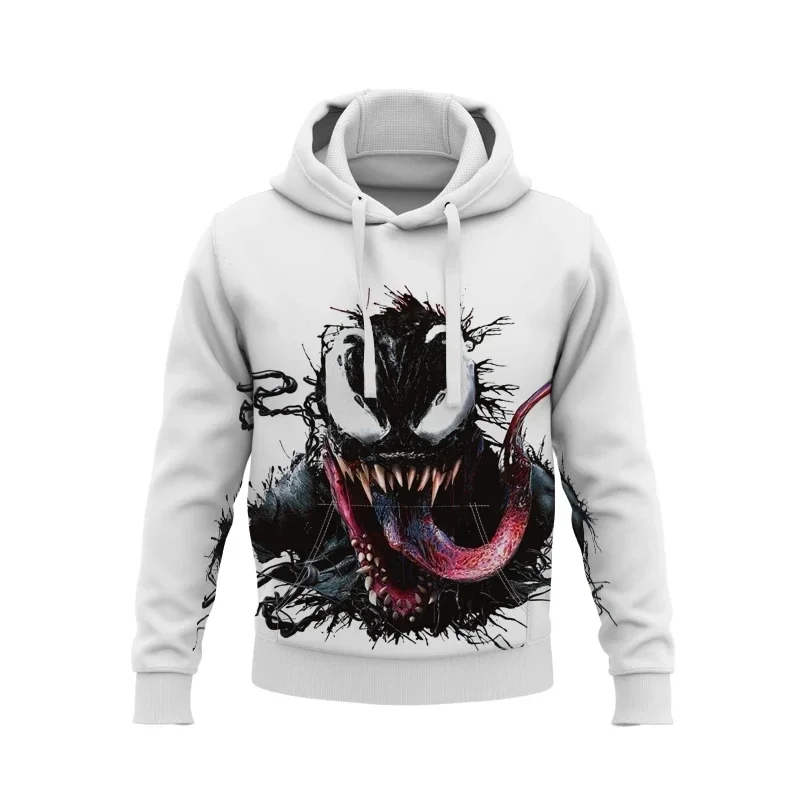 thumbnail image 1 of Sudadera con capucha de manga larga con estampado 3D de héroe Venom de Marvel de MINISO para hombres y mujeres, de alta gama, cómoda y cálida tela para otoño e invierno, 1 of 5