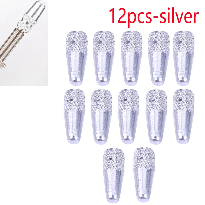 Set of CNC Aluminum Ultralight Bike Valve Stem Dust Covers (6/12 Pieces)