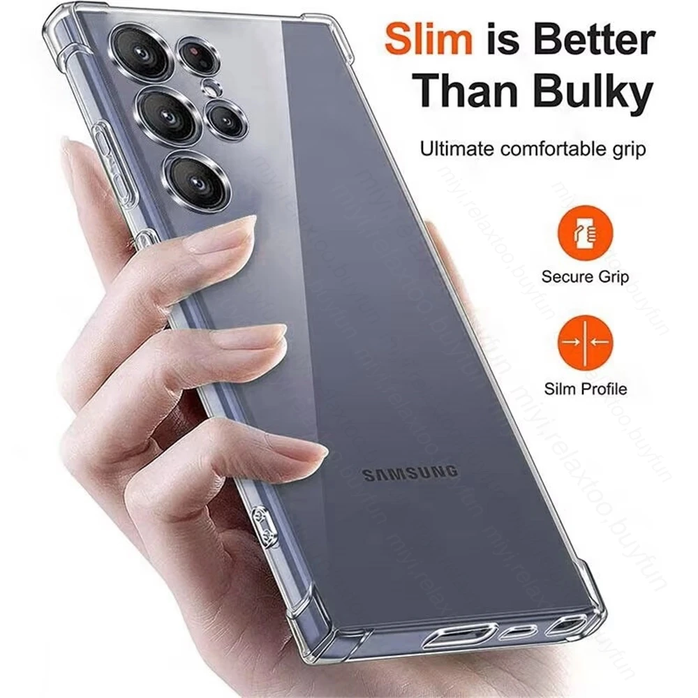 Ultra-Thin Transparent Crystal Clear Soft Phone Case Cover