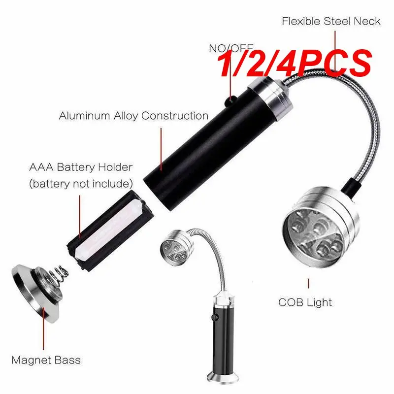 1/2/4Pcs Magnetic Bbq Light Barbecue Accessori Per Grigliate A Carbone Resistente Al Calore Weber Grill Barbeque Lampada Di Illuminazione A Led Per Es