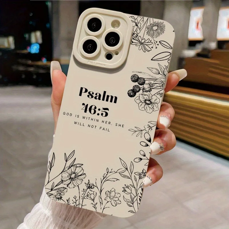 Angel Eye Phone Case with Bible Floral Design – Perfect Gift Option