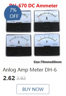 Anlog Amp Meter DH-670 DC Amperemeter Gauge Strom Meter Panel Ampere Meter Strom Tester dc amp meter DC1A2A3A5A1015A2030A50A100A – Detail 6