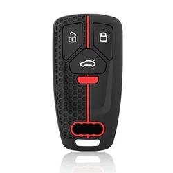 Premium Silicone Car Remote Key Cover - Enhanced Protection Accessories (Black)