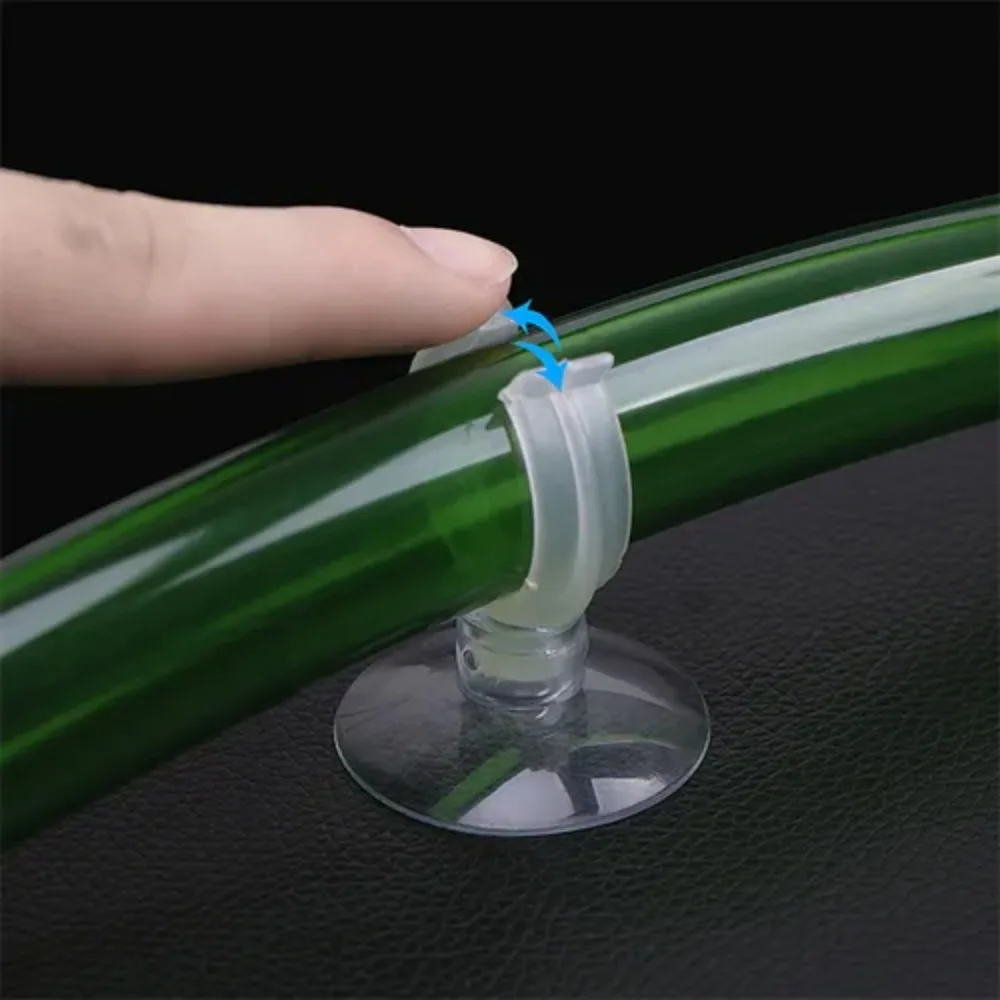10pcs PVC Aquarium Sucker Clear Multi-specification Fish Tank Suction Cup with Hook Strong Adsorption Air Hose Clamp Hose aquarium suction cup