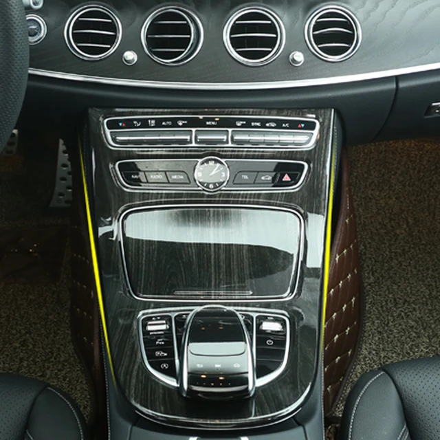 Panel De Decoración De Consola Central De Coche, Accesorios De Fibra De  Carbono Real Para Mercedes Benz Clase E W213 2016-2020 - Molduras  Interiores - AliExpress