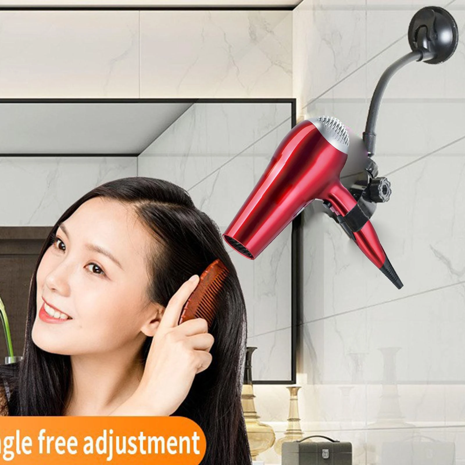 Hair Salon Dryer Stand Holder | Hair Dryer Rack Suction | Holder Hair Dryer  Household - Bathroom Shelves - Aliexpress